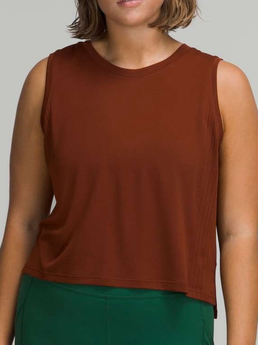 Lululemon Train To Be Tank, Date Brown 14 NWT